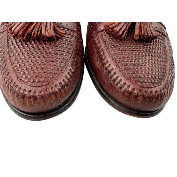 *Sandro Kappa Comfort Tassle Loafer Dress Shoes Mens 10D Oxblood Leather Classic main image 13